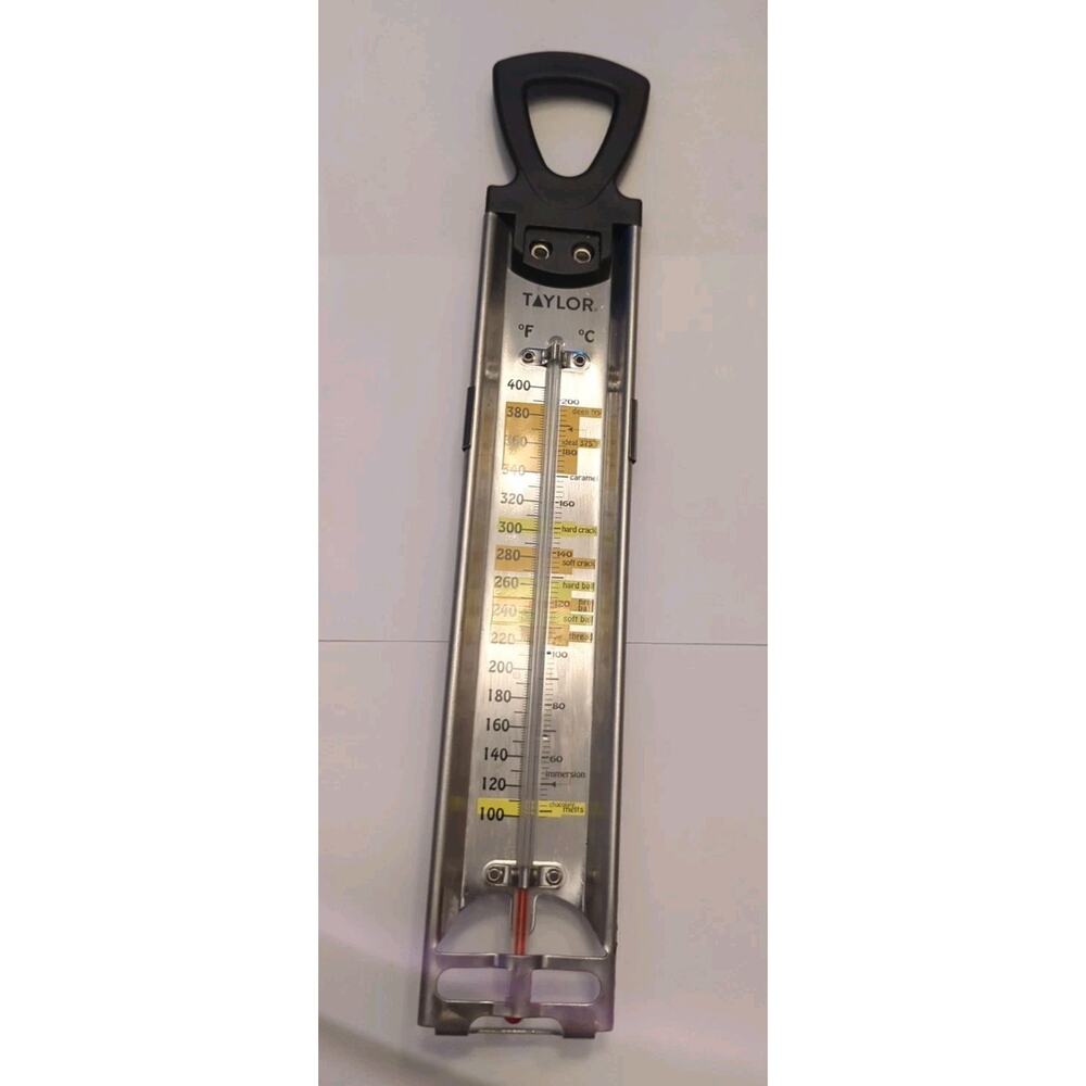Vintage - TAYLOR Stainless Steel Candy, Jelly, Frosting Thermometer 12”